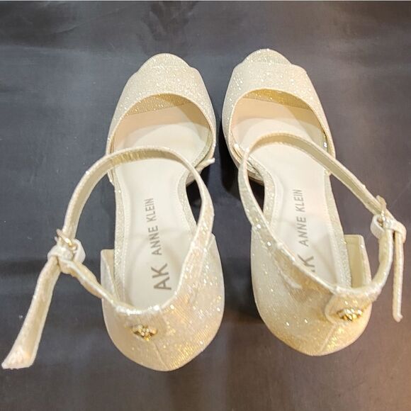 BRAND NEW ANNE KLEIN PEEP TOE BLOCK STILETTOS SANDAL - Picture 11 of 12